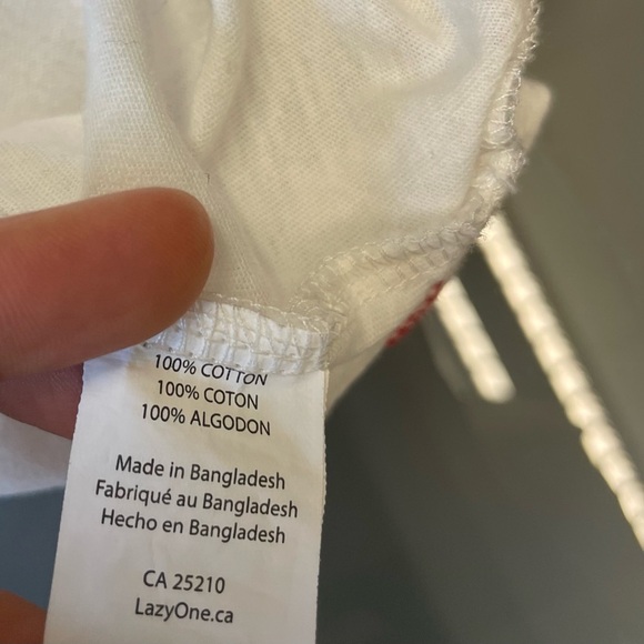 Lazy One Sawing Logs elbow sleeve casual 100% Cotton tshirt tee womens size XS - Picture 7 of 8